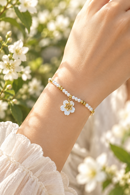 Armband - mit Blumen