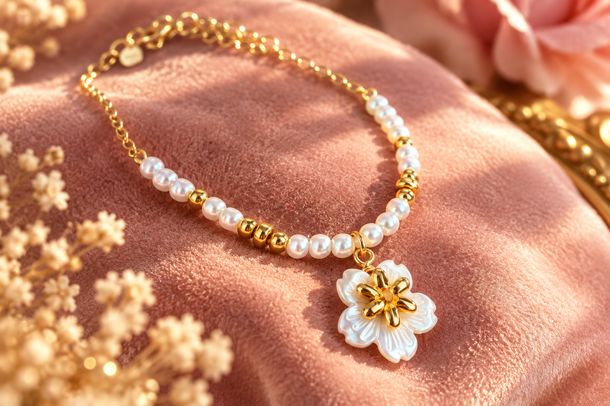 Armband - mit Blumen