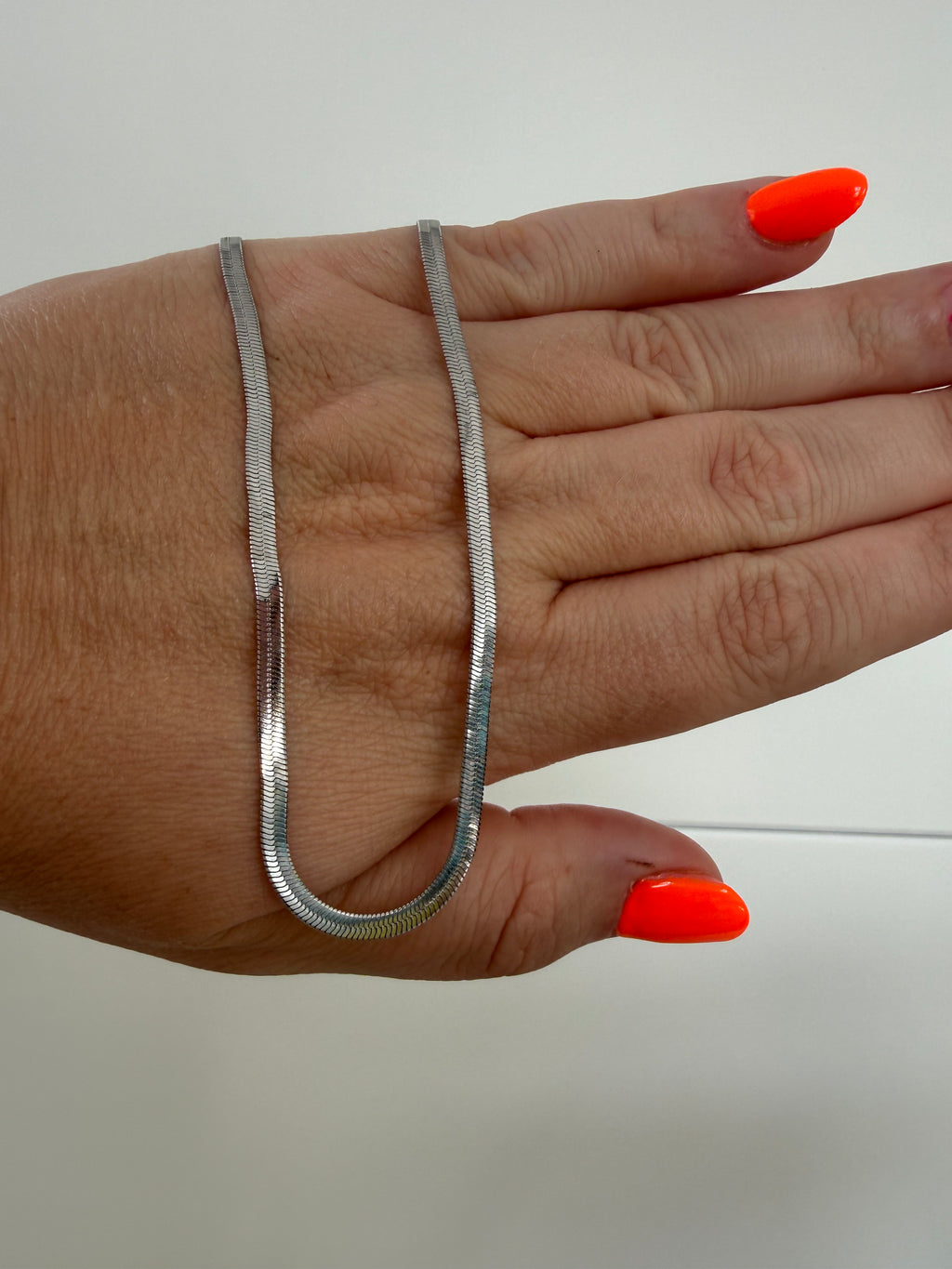 Halskette aus Edelstahl Silber