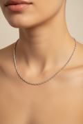 Halskette- s Steel - Silber