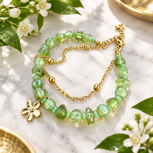 Blüten Perlen Armband Produktfoto
