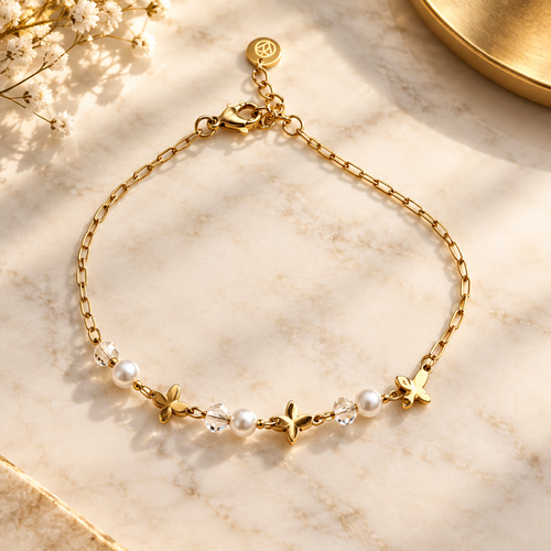 Gold Butterfly Bracelet – Square Ad