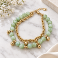 Jade Doppelarmband Flat Lay