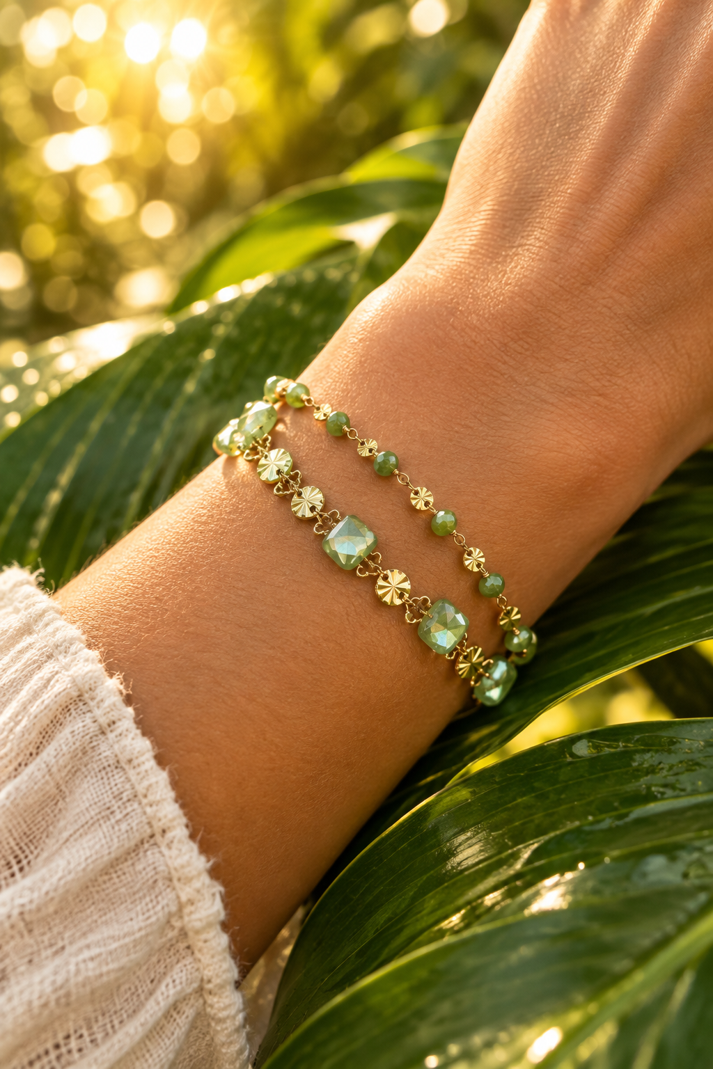 Kristall Sonnenscheiben Armband Lifestyle
