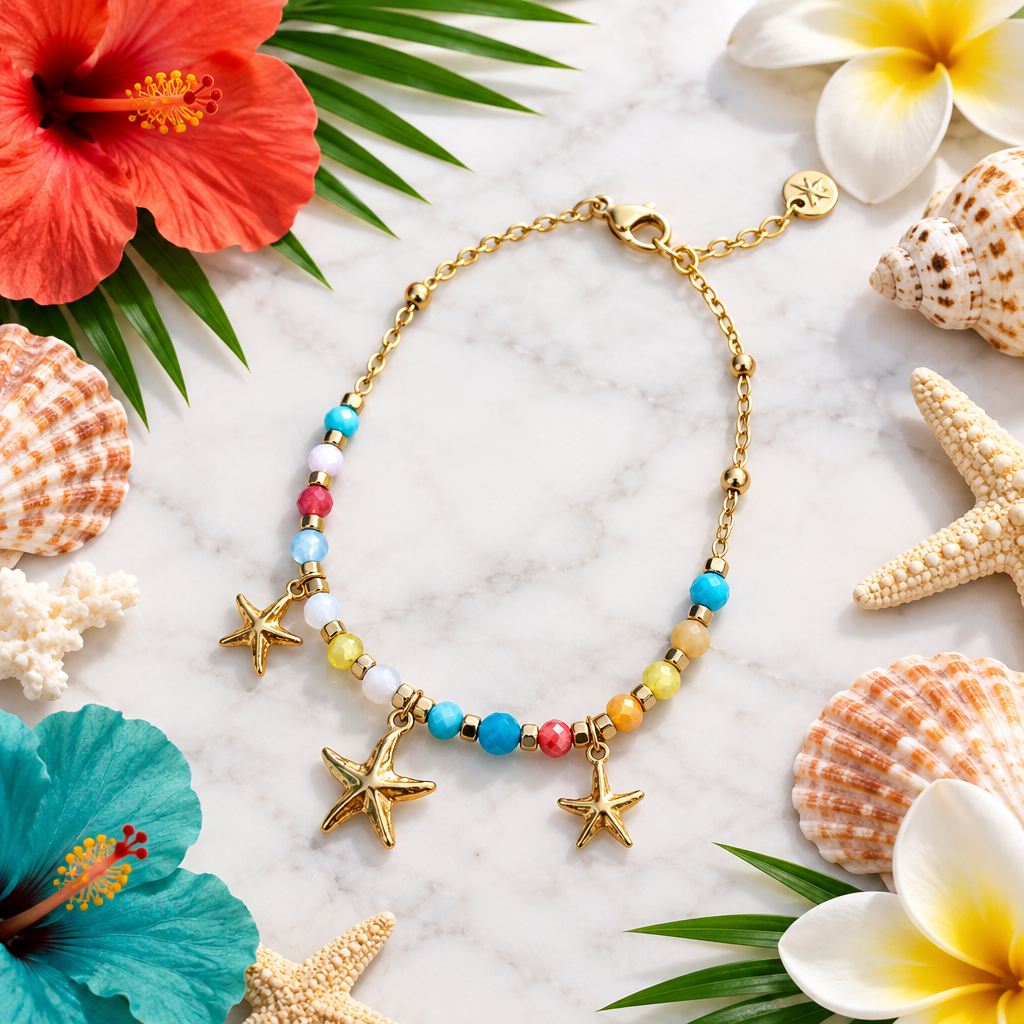 Seestern Armband – Flat Lay