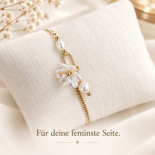Werbebild Perlen & Blüten Armband